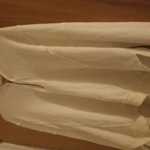 Free people white zip up sweater